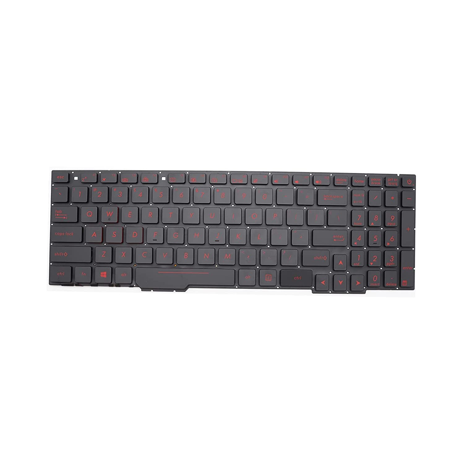 Gl533 RED WISTAR Laptop Keyboard Compatible for ASUS Rog GL753 GL753V GL753VE GL753VD GL553 GL553V GL553VW ZX553VD FX553VD FX53VD FX753VD FZ53V V156362AK1 0KNB0-6676U 6671TA00